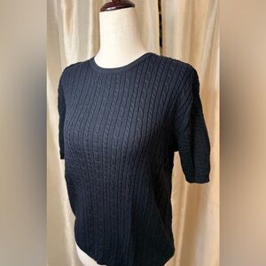 Pendleton Black Cotton Knit Size M EUC